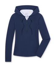 Thyme Quarter Zip Hoodie - New Indigo | Straight Down