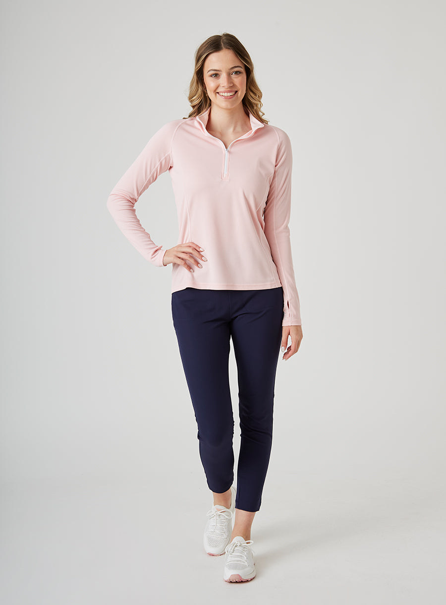 Miranda Quarter Zip - Flamingo
