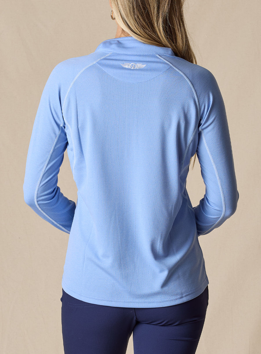 Anza Quarter Zip - Hydrangea
