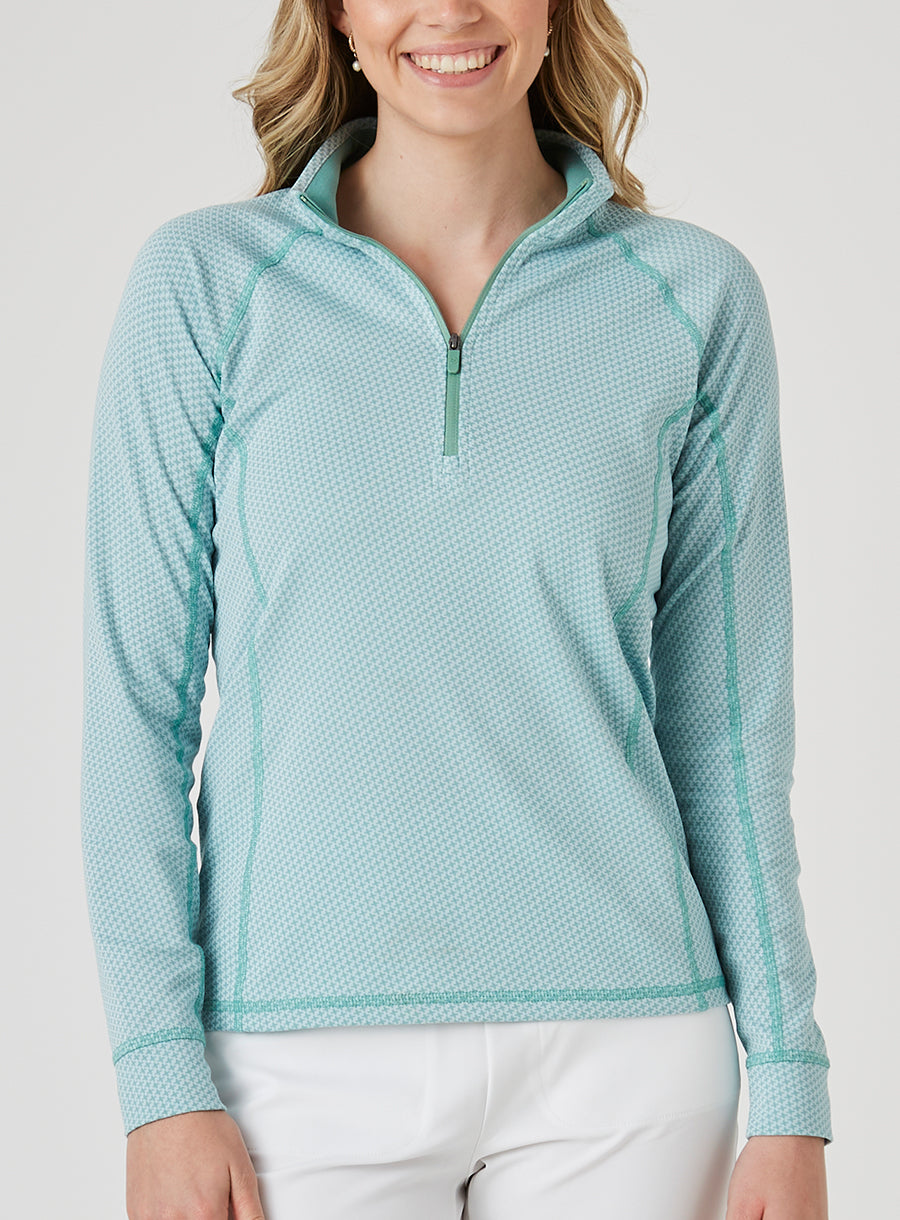 Witney Quarter Zip - Sea Green
