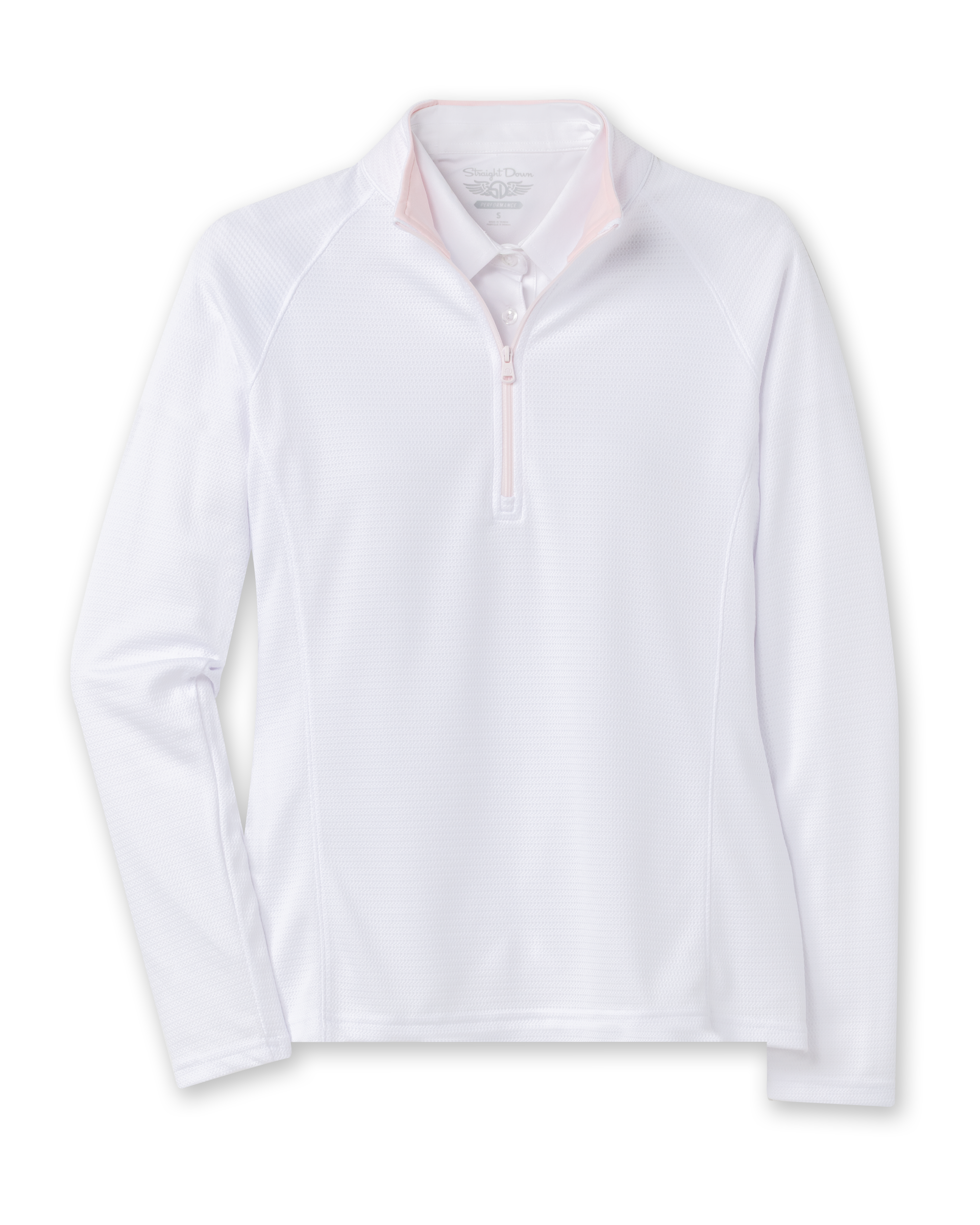 Ellen Quarter Zip - White