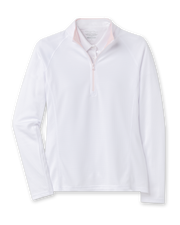 Ellen Quarter Zip - White