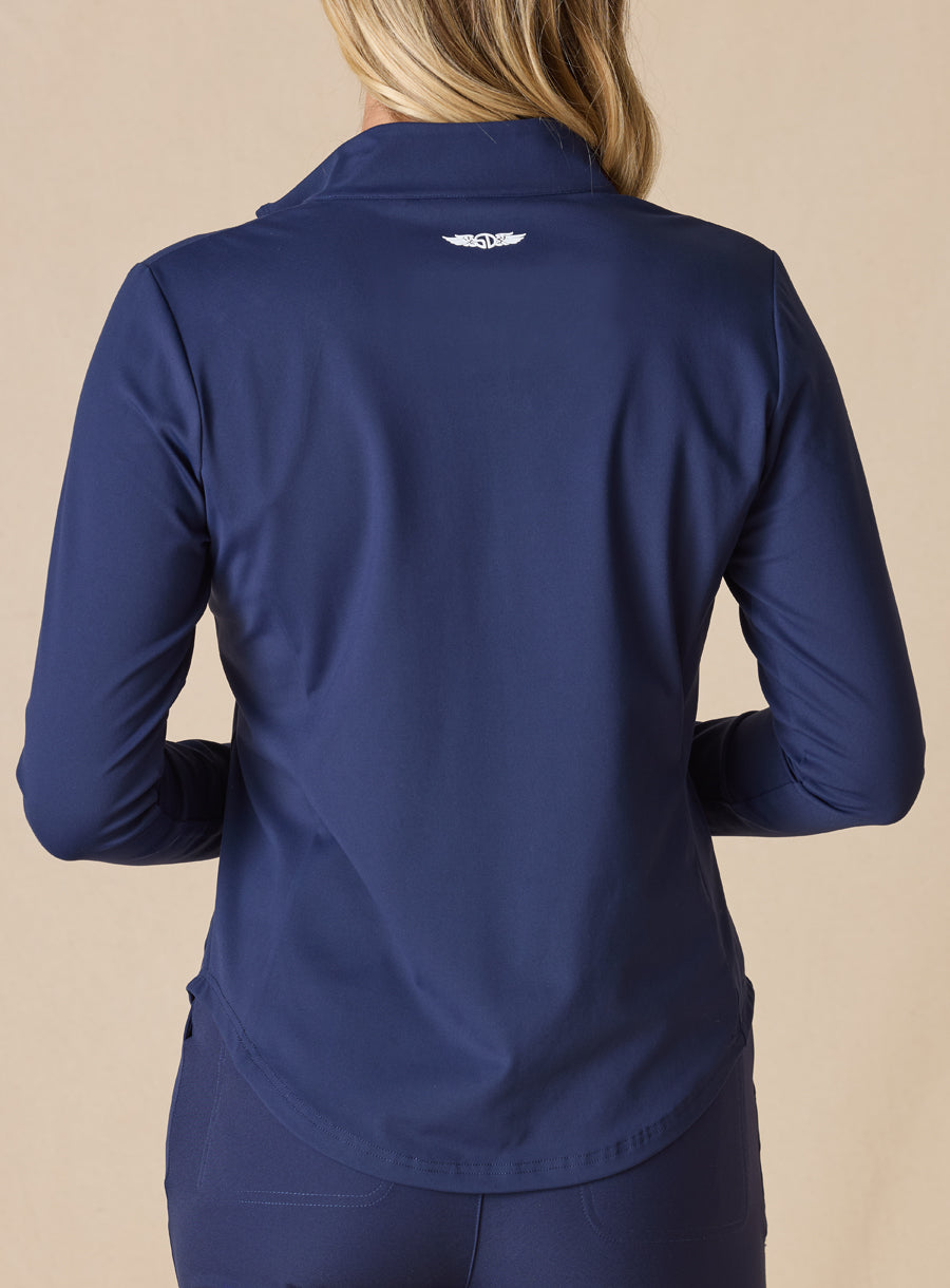 Cory Quarter Zip - New Indigo
