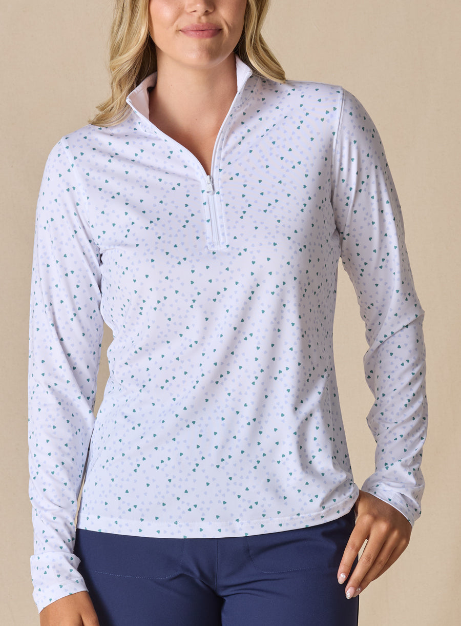 Cupid Quarter Zip - Sea Green
