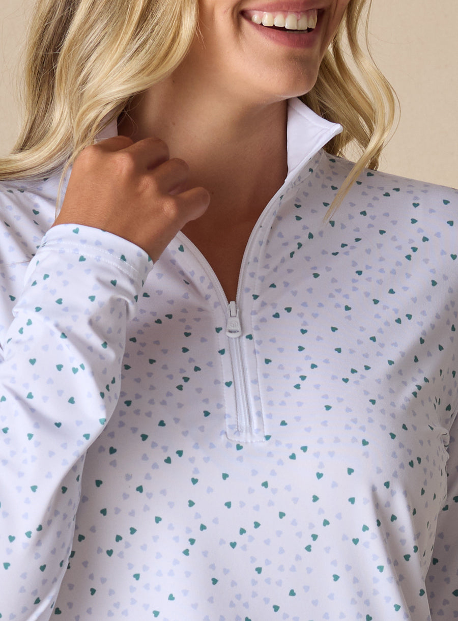 Cupid Quarter Zip - Sea Green
