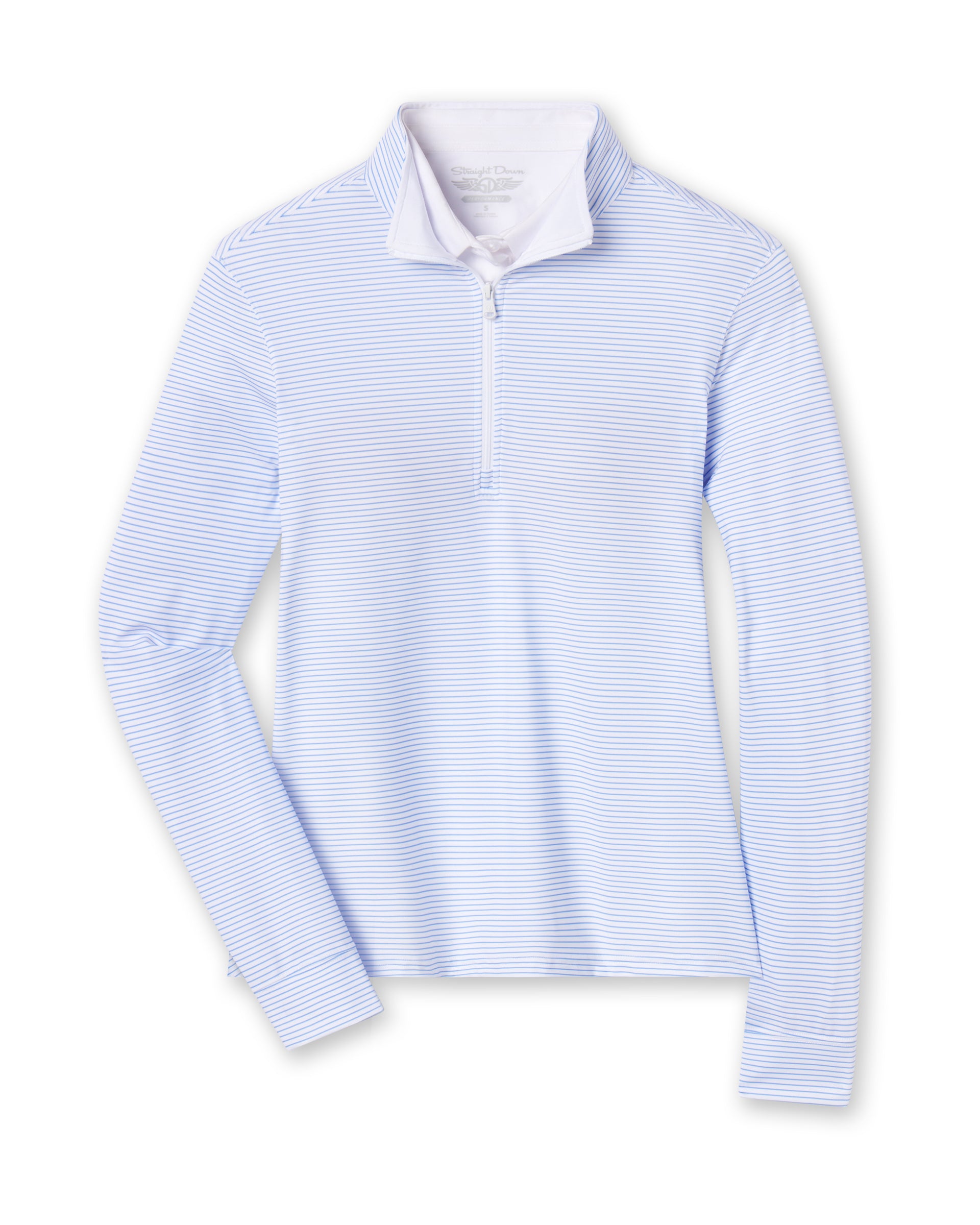 Kiri Striped Quarter Zip - Carolina
