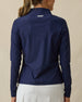 Mylite Quarter Zip in New Indigo, back view