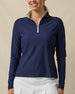 Mylite Quarter Zip in New Indigo, front model view