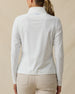Mylite Quarter Zip in White, back view