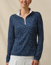 Sprinkles Quarter Zip in New Indigo, front model view