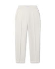 Straight Down Chelsea Pant in Coconut featuring front pintuck seams and side pockets