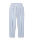 Women’s Chelsea Pant in Lake featuring a high-rise waistband, front pleats, and a cropped straight-leg silhouette.