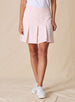 Martina Skort in Soft Pink with pleated hem, on model front view