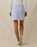 Back view of the Evie Skort in Cosmic Blue featuring patch pockets