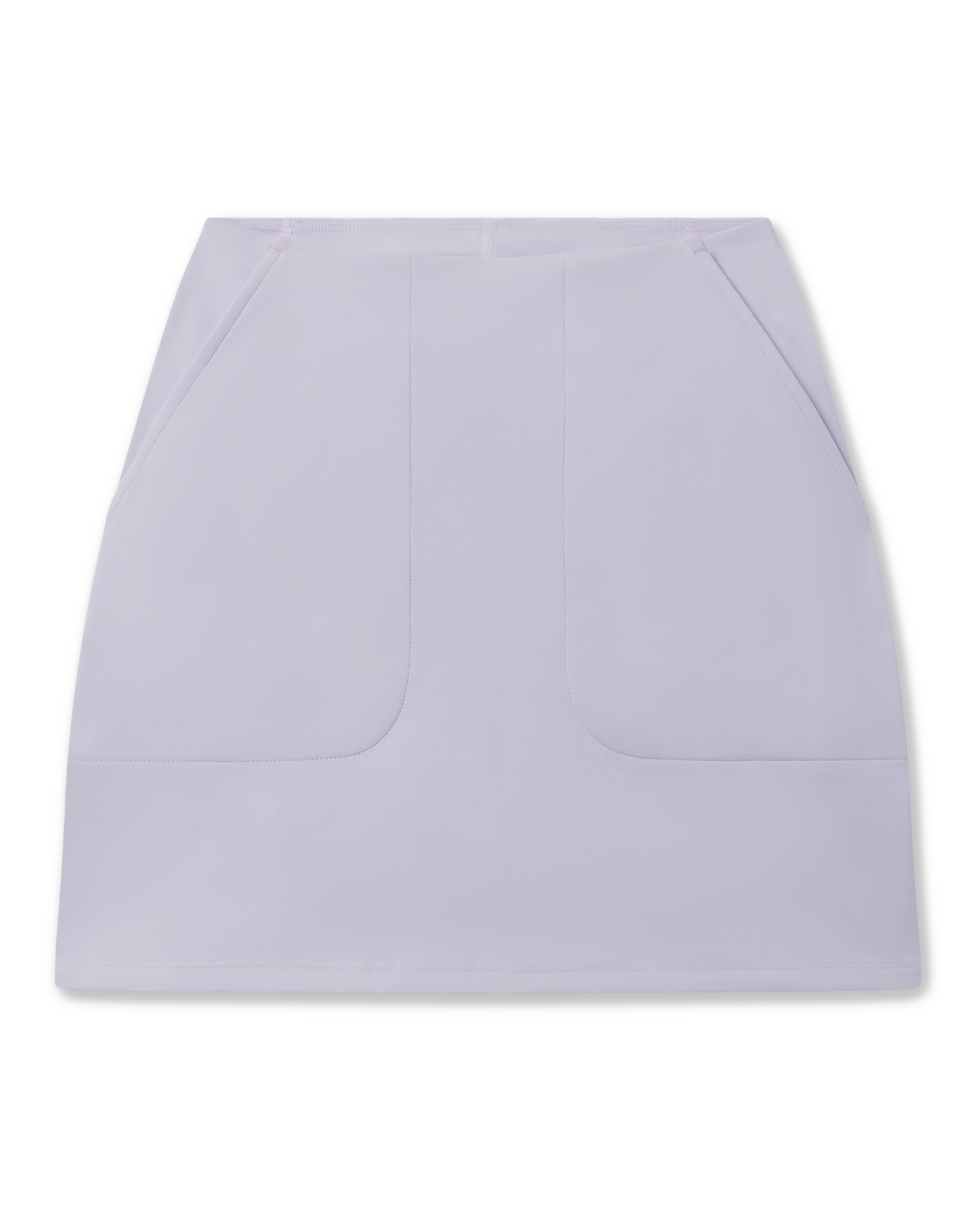 Evie Skort in Cosmic Blue with a clean A-line silhouette and front patch pockets