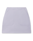 Evie Skort in Cosmic Blue with a clean A-line silhouette and front patch pockets