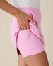 Evie Skort in Pink Floyd, close-up detail view on model showing the interior built-in short liner