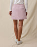 Back view of the Korra Skort in Pink Dawn showcasing welt back pockets