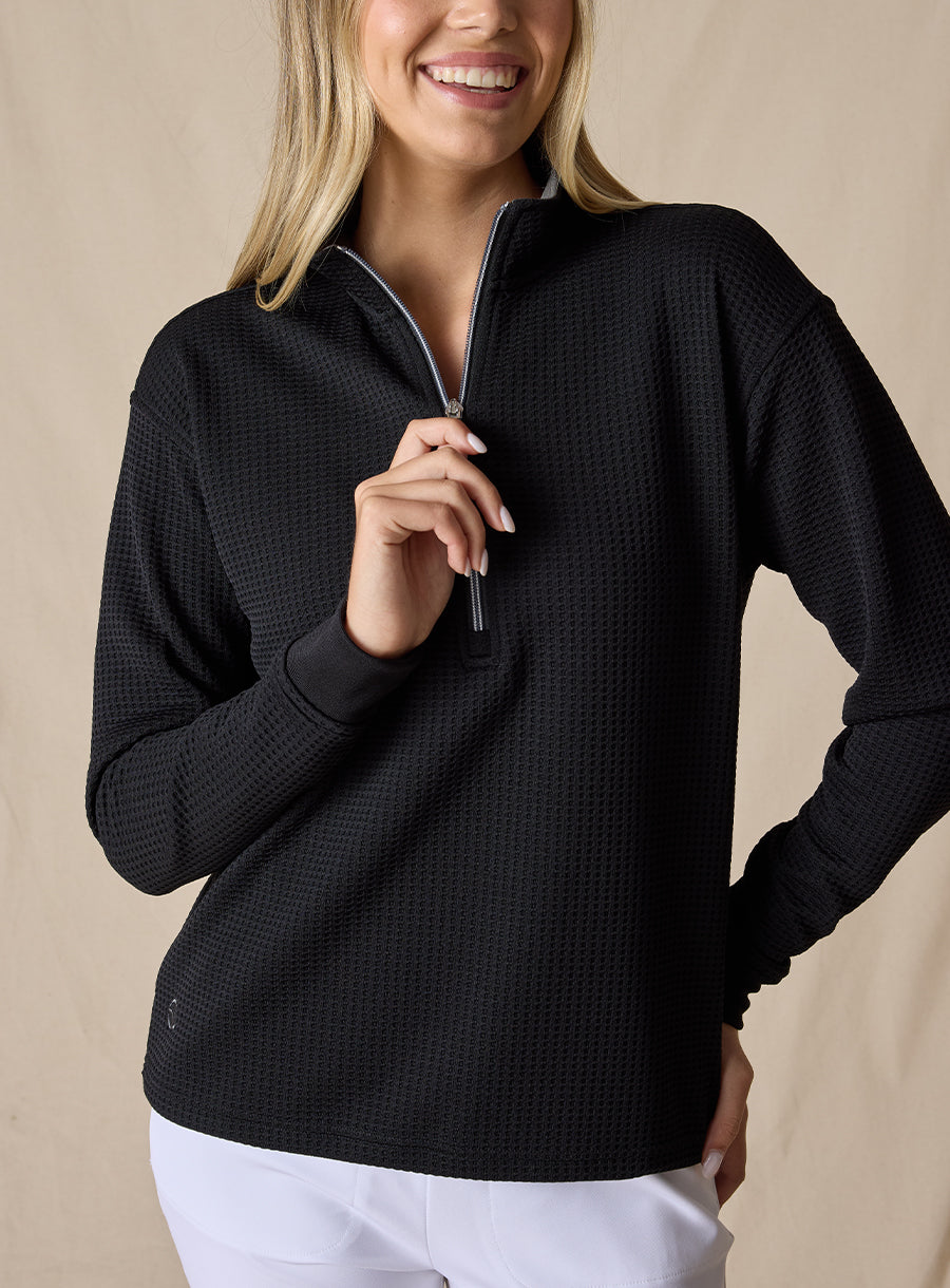 Opal Half Zip - Black
