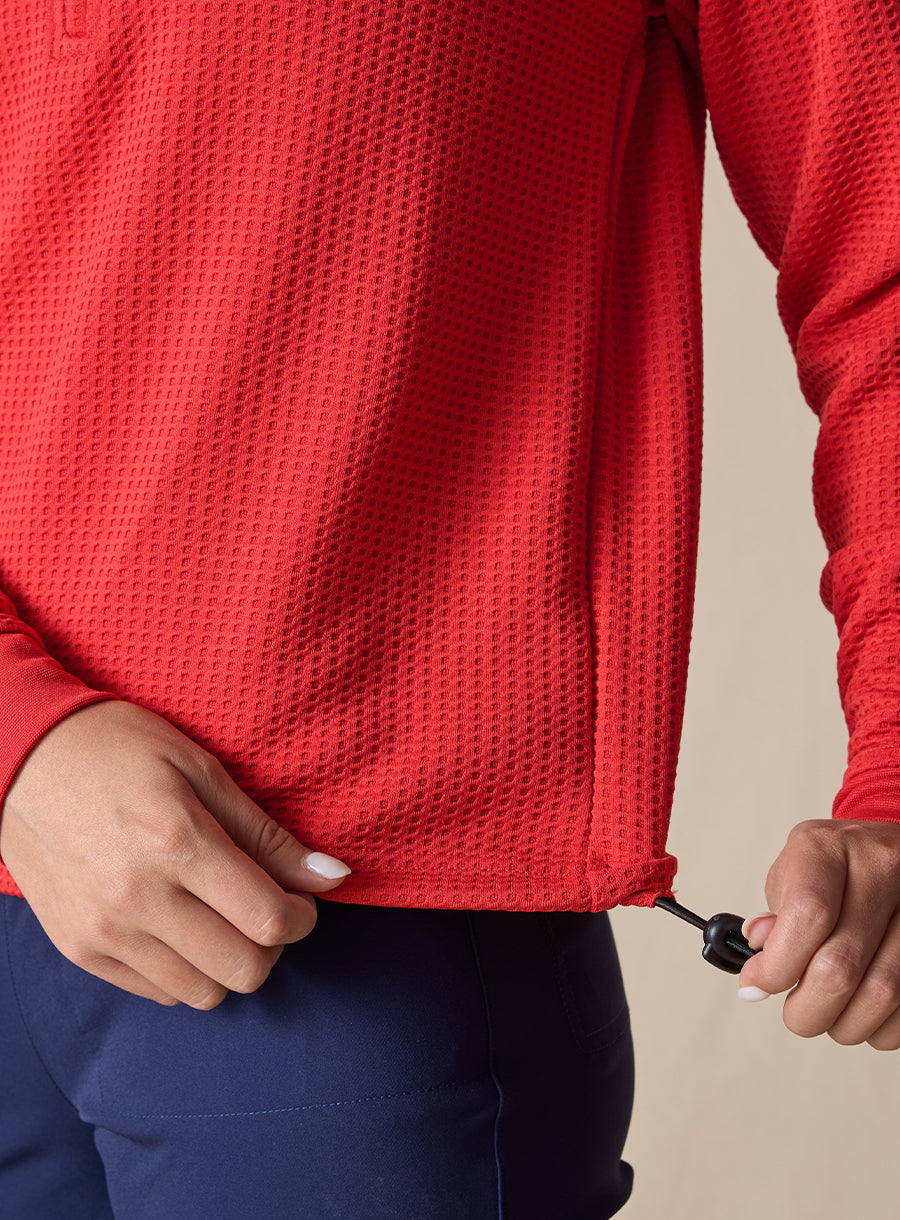 Opal Half Zip - Flag Red
