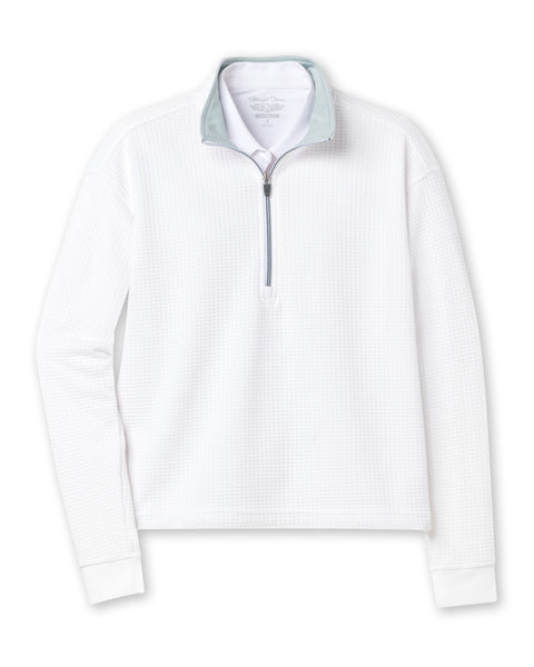 SIDE ZIP HALF MOCKNECK ホワイト　Lサイズ Opal Half Zip - White