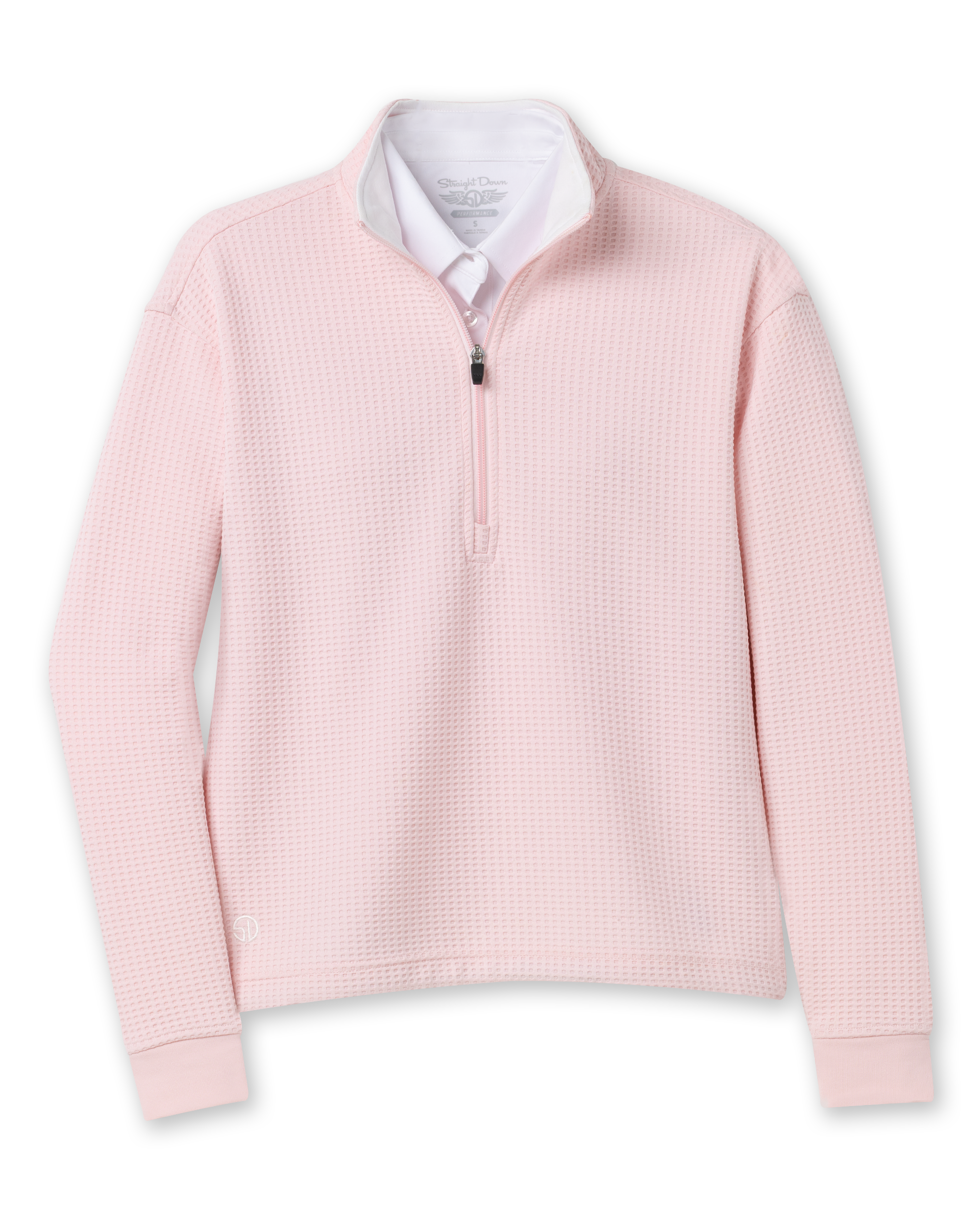 Opal Half Zip - Soft Pink | Straight Down Opal Half Zip - Soft Pink | Straight Down