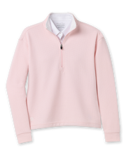 Opal Half Zip - Soft Pink | Straight Down
