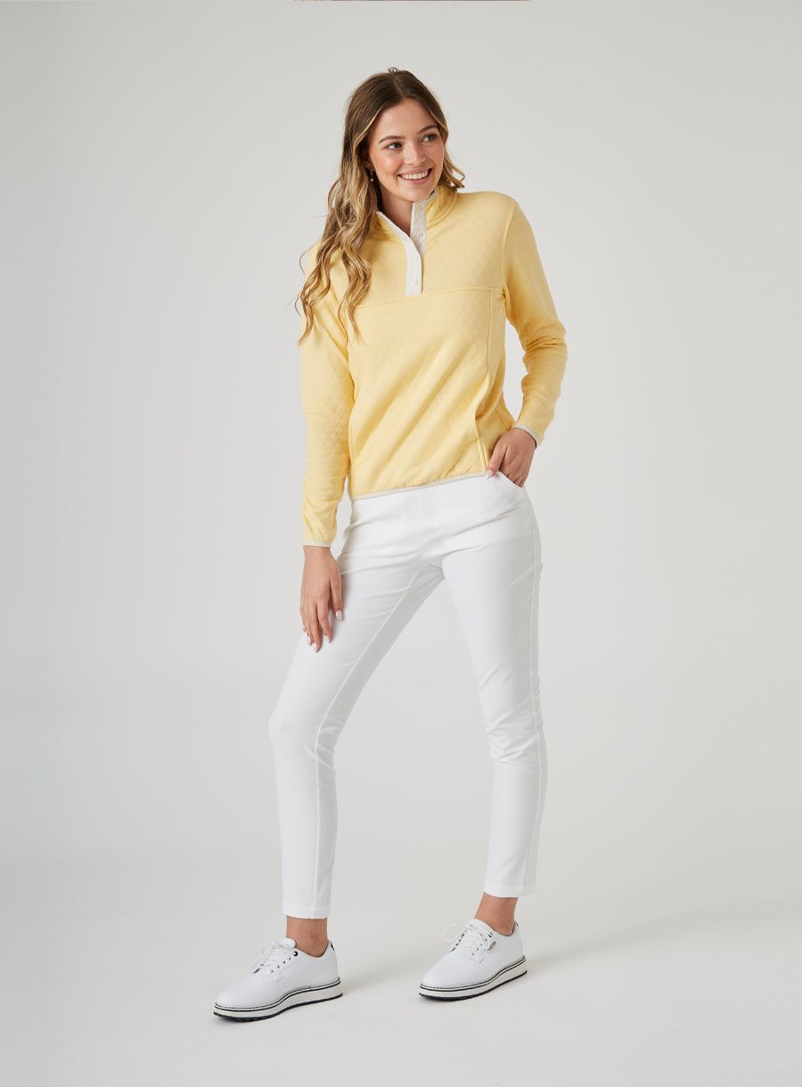 Presley Quarter Snap Pullover - Sunbeam
