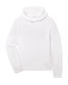Daria Hoodie in White with textured waffle knit fabric, front view