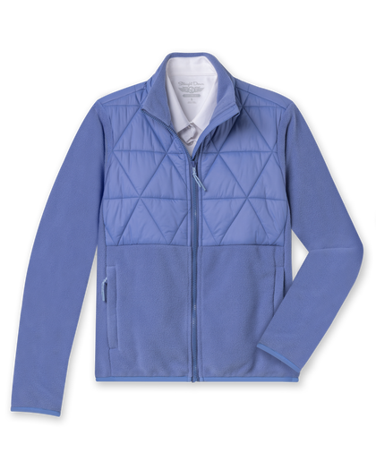 Laurel Hybrid Fleece Jacket - Blueberry