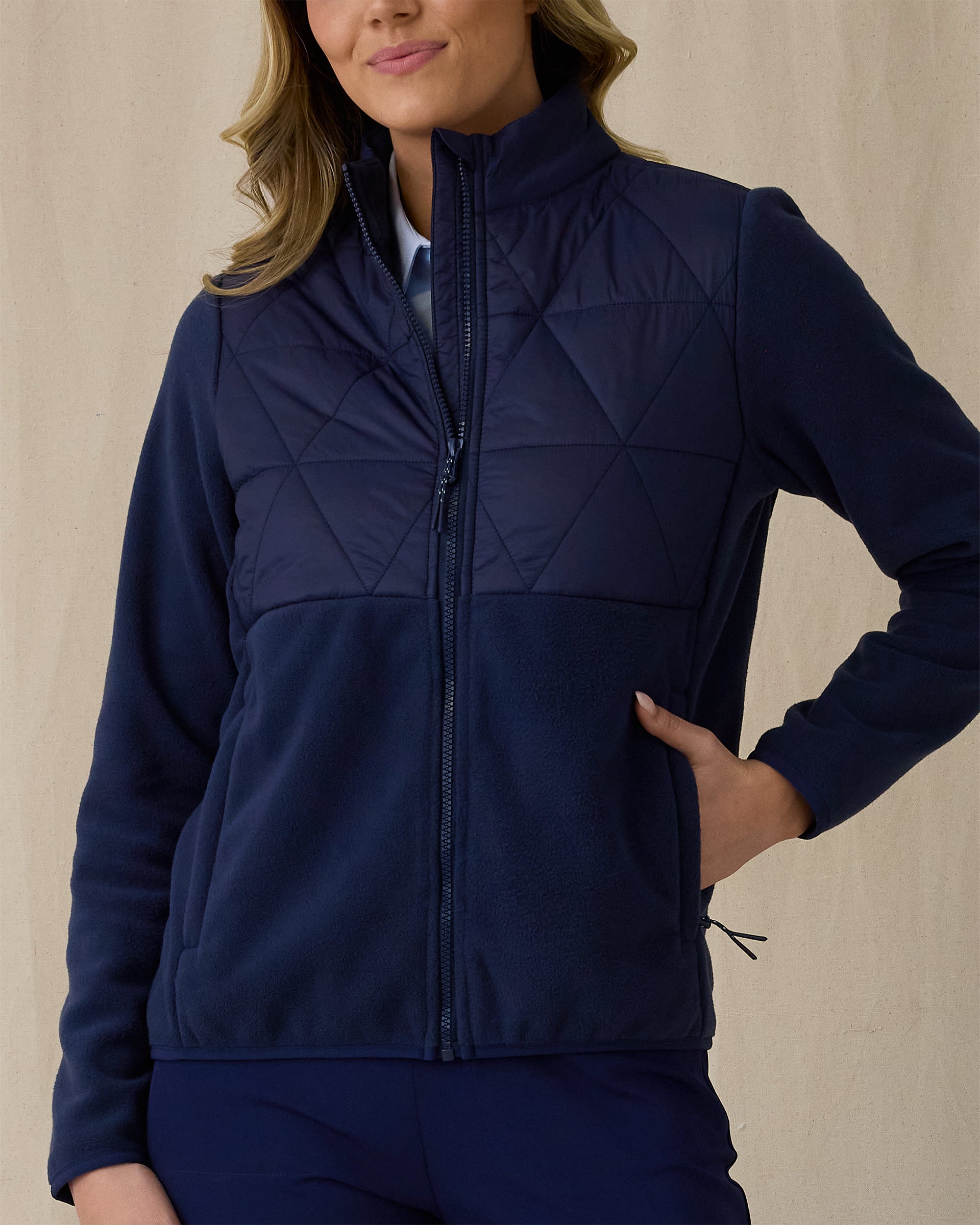 Laurel Hybrid Fleece Jacket - New Indigo
