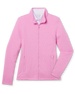 Women's Marlow Jacket in Pink Floyd, flat lay front view featuring a solid pink quilted texture full-zip jacket with a stand collar, long sleeves, and side hand pockets