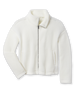 Kemble Fleece Jacket in Coconut featuring plush high-pile fleece, full-zip front, and side pockets