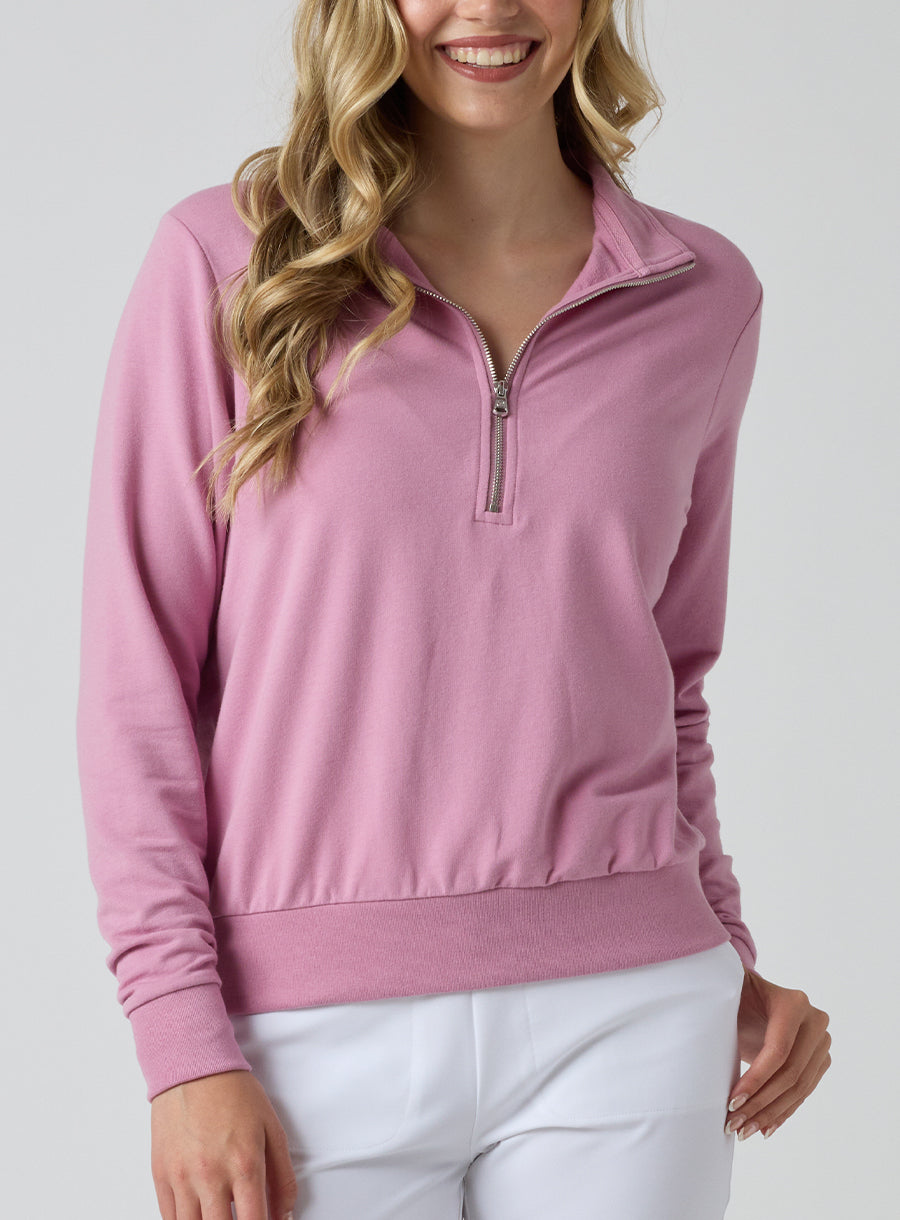 Penny Half Zip - Peonie
