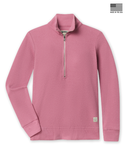 Hills Quarter Zip - Warm Rose