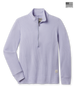 Straight Down Hills Quarter Zip in Cosmic Blue featuring a waffle knit texture