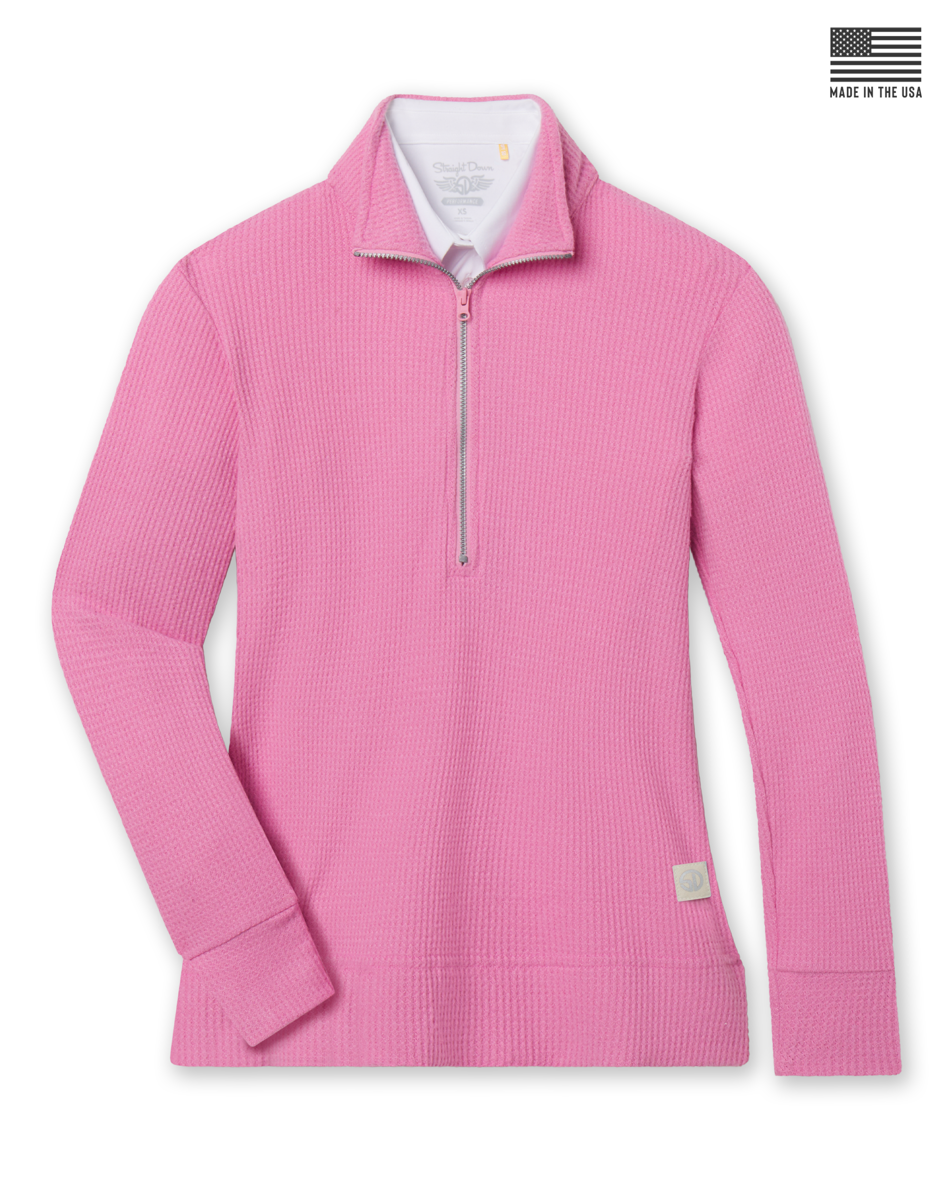 Hills Quarter Zip - Sweet Rose | Straight Down Hills Quarter Zip - Sweet Rose | Straight Down