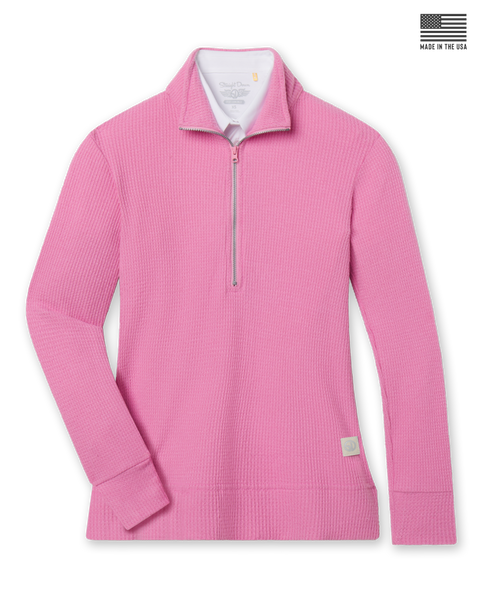 Hills Quarter Zip - Sweet Rose | Straight Down Hills Quarter Zip - Sweet Rose | Straight Down