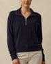 Collette Quarter Zip in New Indigo, front model view