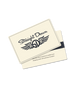 Straight Down Gift Card, product view featuring front and back of a cream gift card with the Straight Down winged logo on the front and redemption instructions on the back